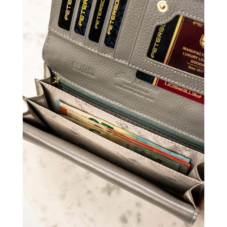Portfel, mix, skórzany, Peterson