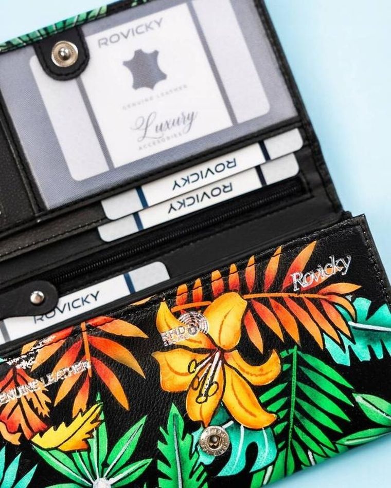 Portfel, mix, skórzany, Rovicky