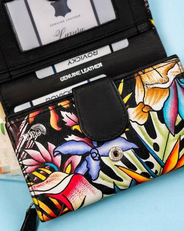 Portfel, mix, skórzany, Rovicky