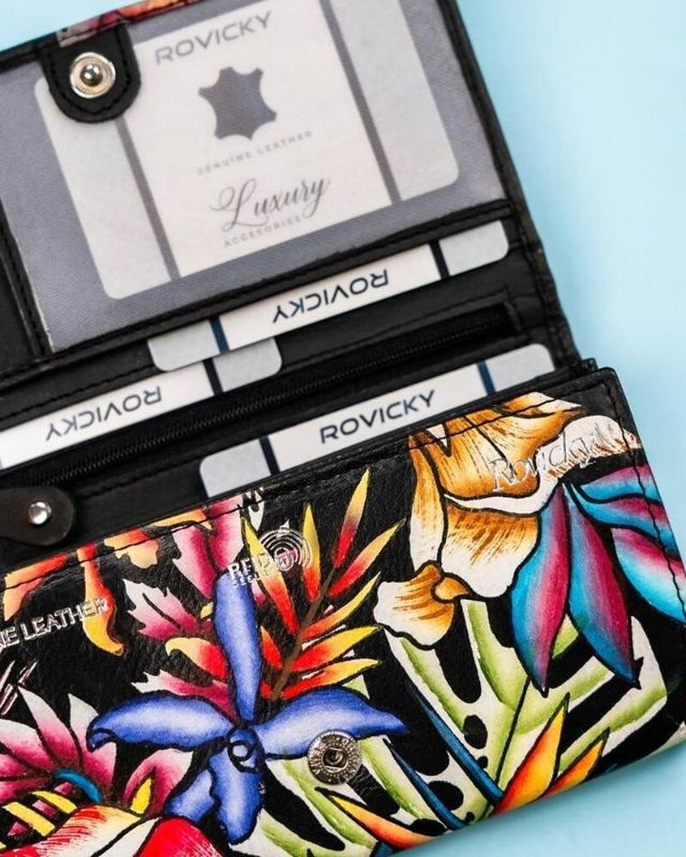 Portfel, mix, skórzany, Rovicky
