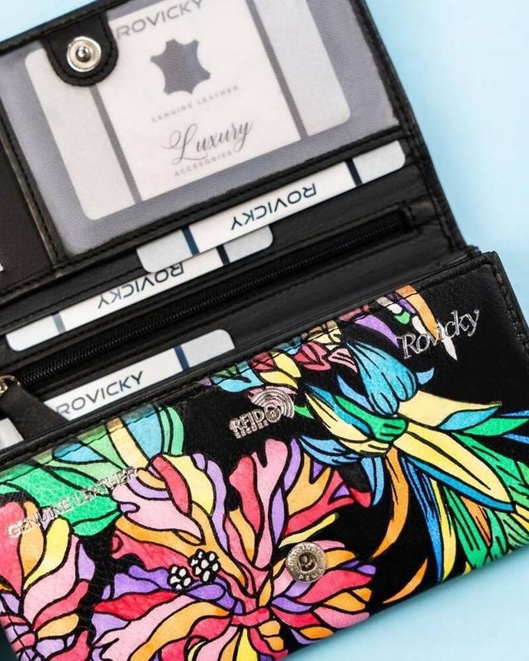 Portfel, mix, skórzany, Rovicky
