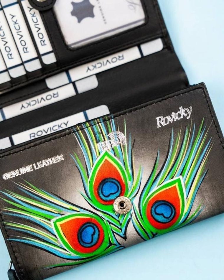 Portfel, mix, skórzany, Rovicky