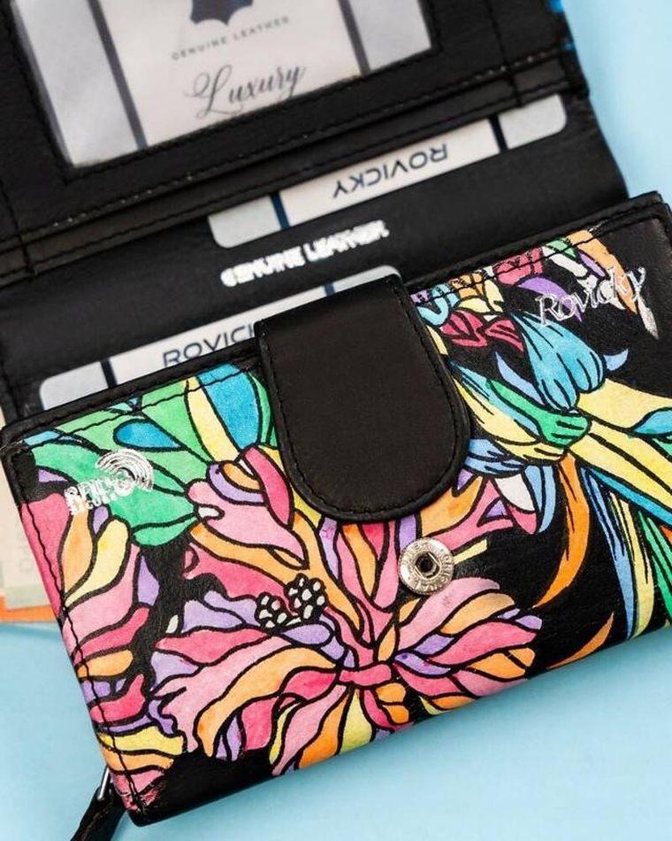 Portfel, mix, skórzany, Rovicky