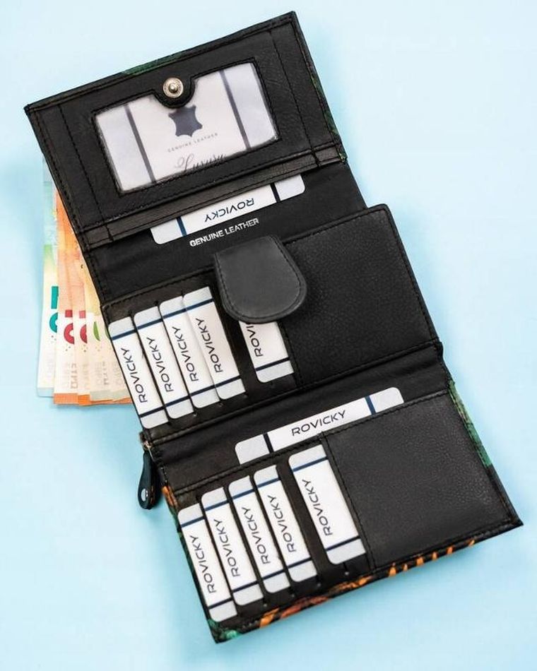 Portfel, mix, skórzany, Rovicky