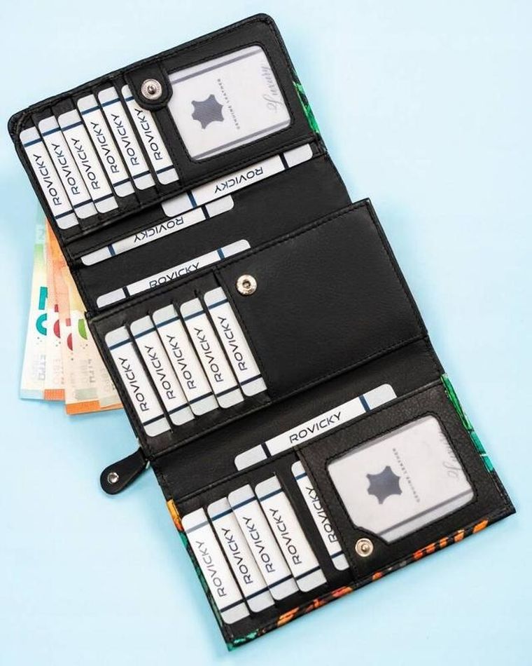 Portfel, mix, skórzany, Rovicky