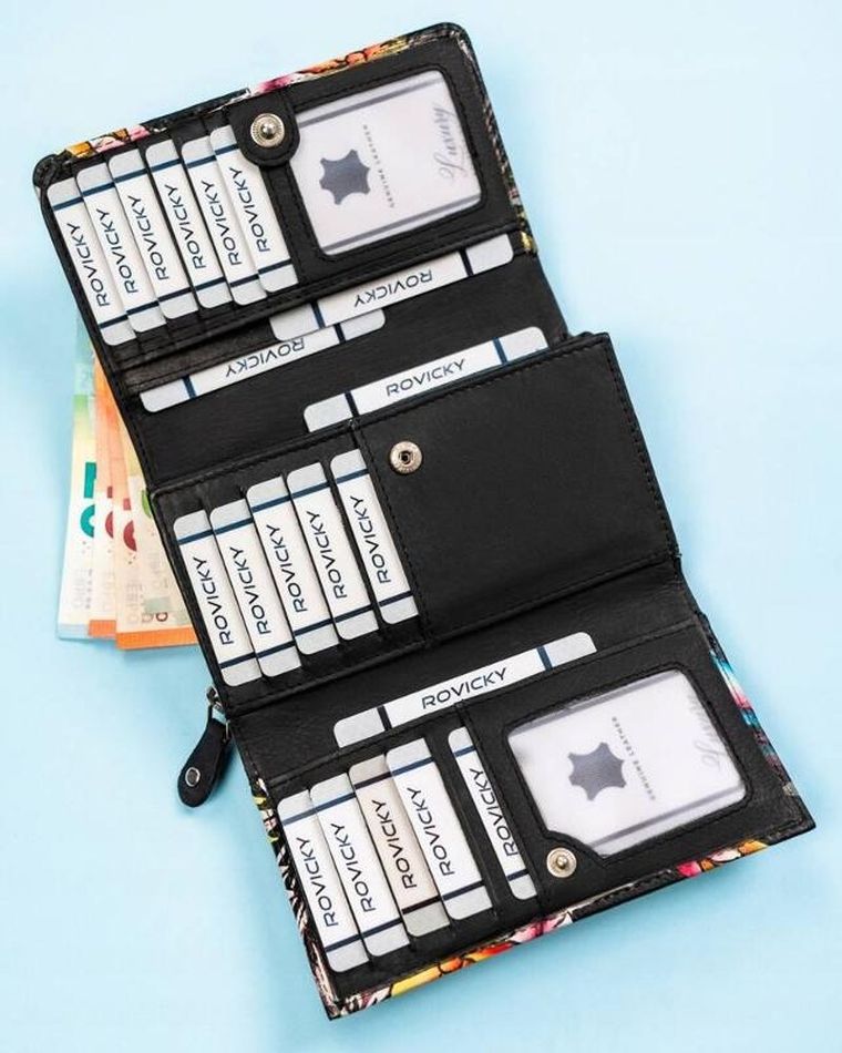 Portfel, mix, skórzany, Rovicky