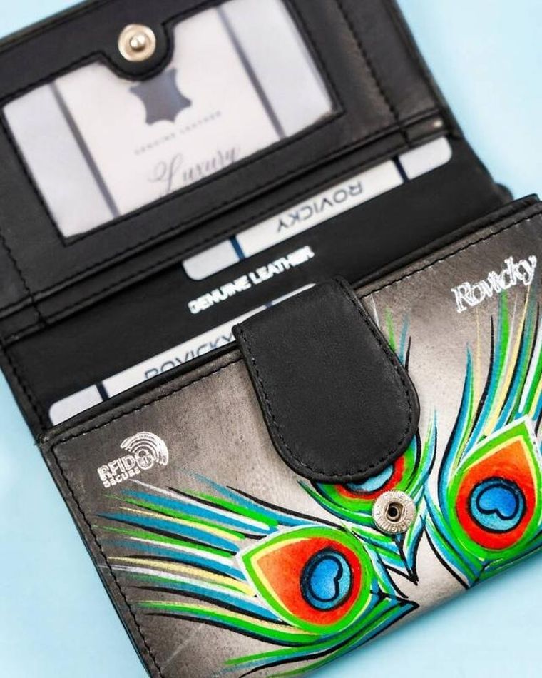 Portfel, mix, skórzany, Rovicky