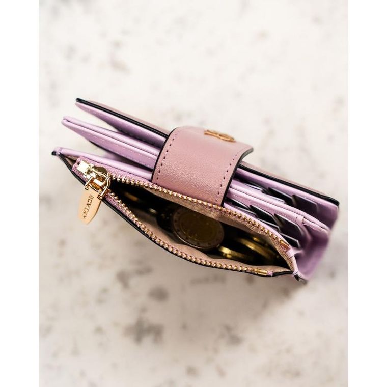 Portfel, różowy, skóra ekologiczna, RFID, Rovicky