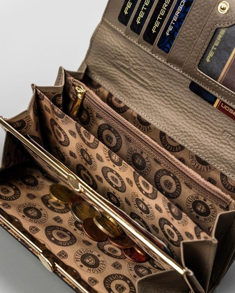 Portfel, szary, Peterson