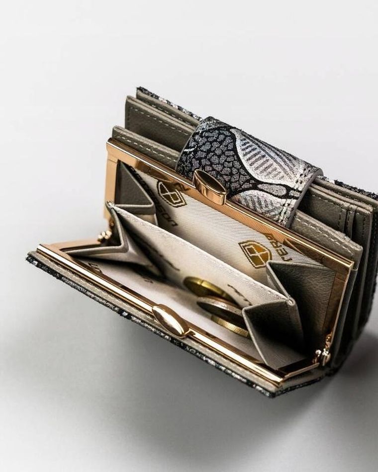 Portfel, szary, skórzany, Peterson