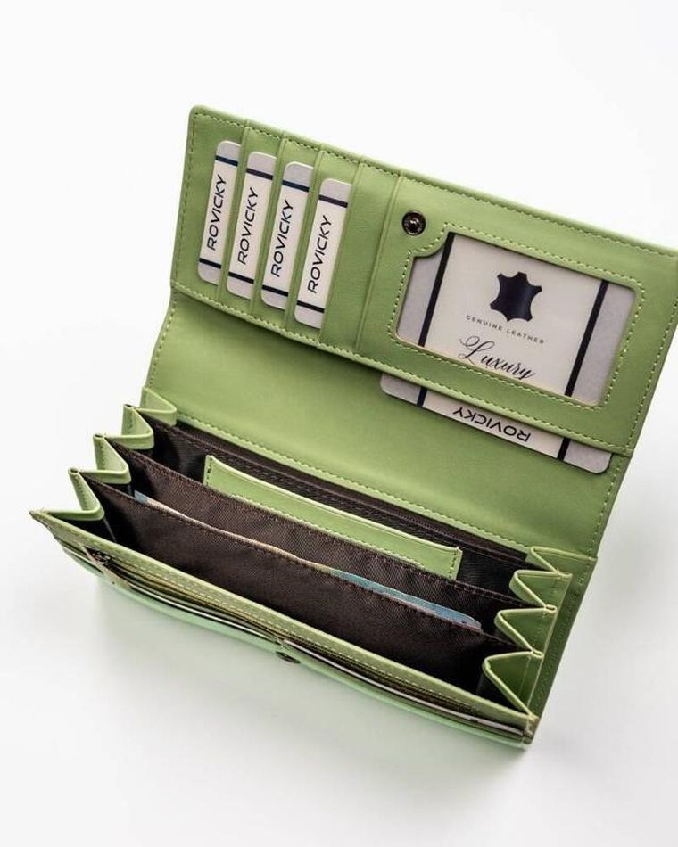 Portfel, turkusowy, skóra ekologiczna, Cavaldi