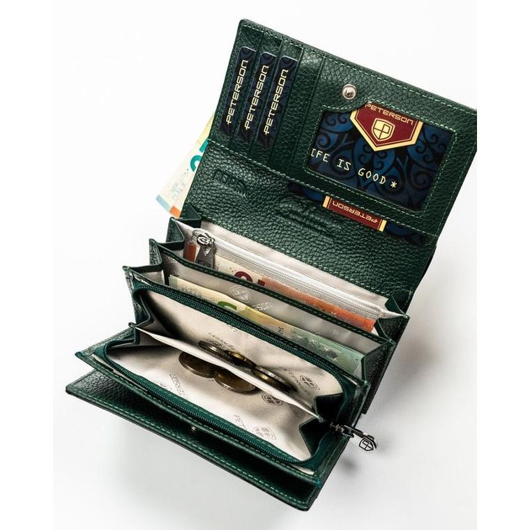 Portfel, zielony, Peterson