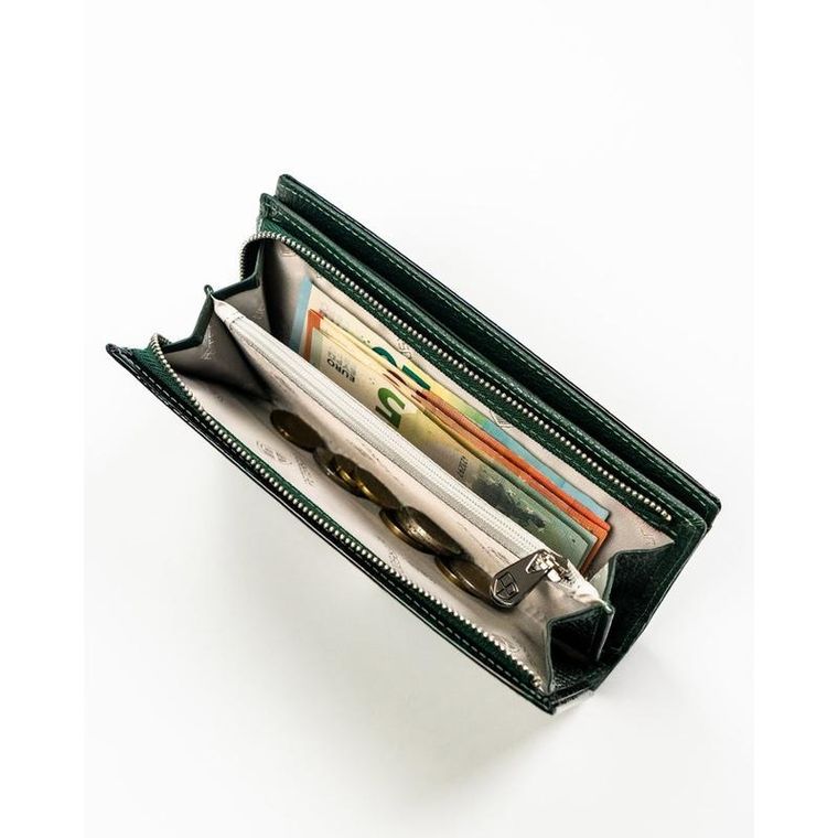 Portfel, zielony, RFID, Peterson