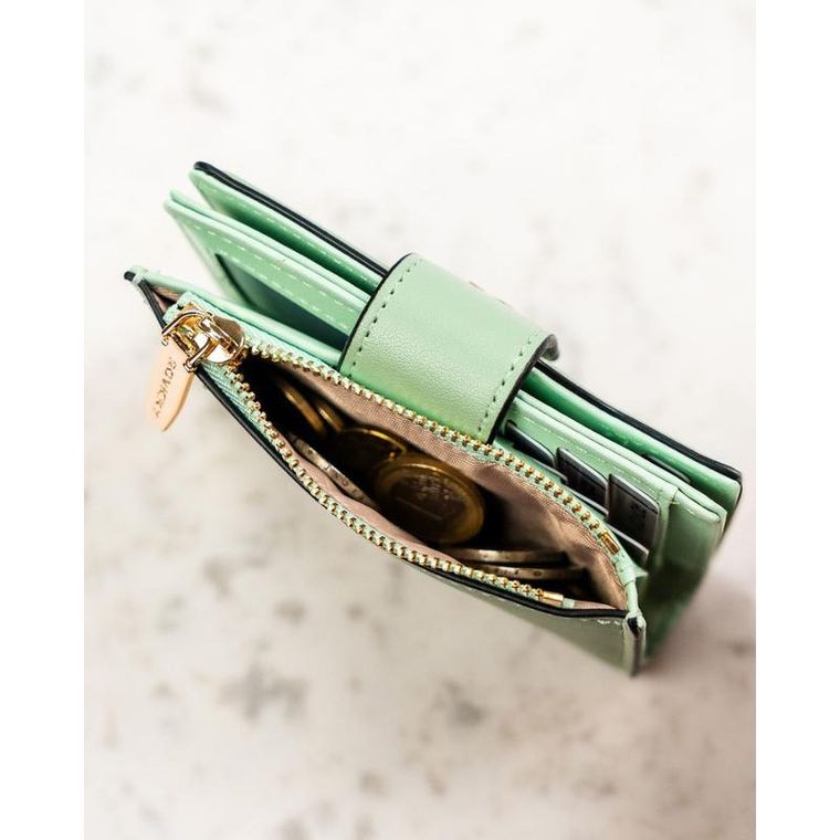 Portfel, zielony, skóra ekologiczna, Rovicky