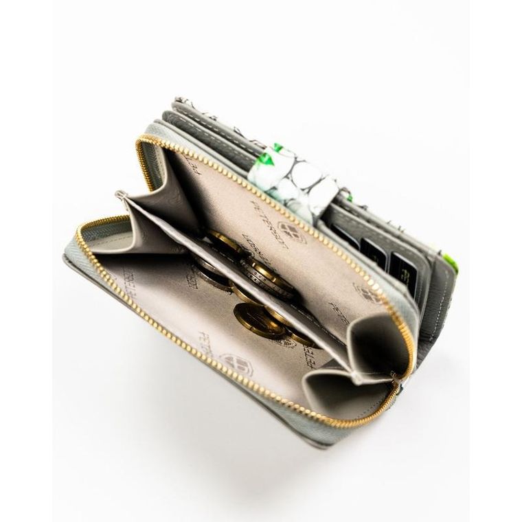 Portfel, zielony, skórzany, Peterson