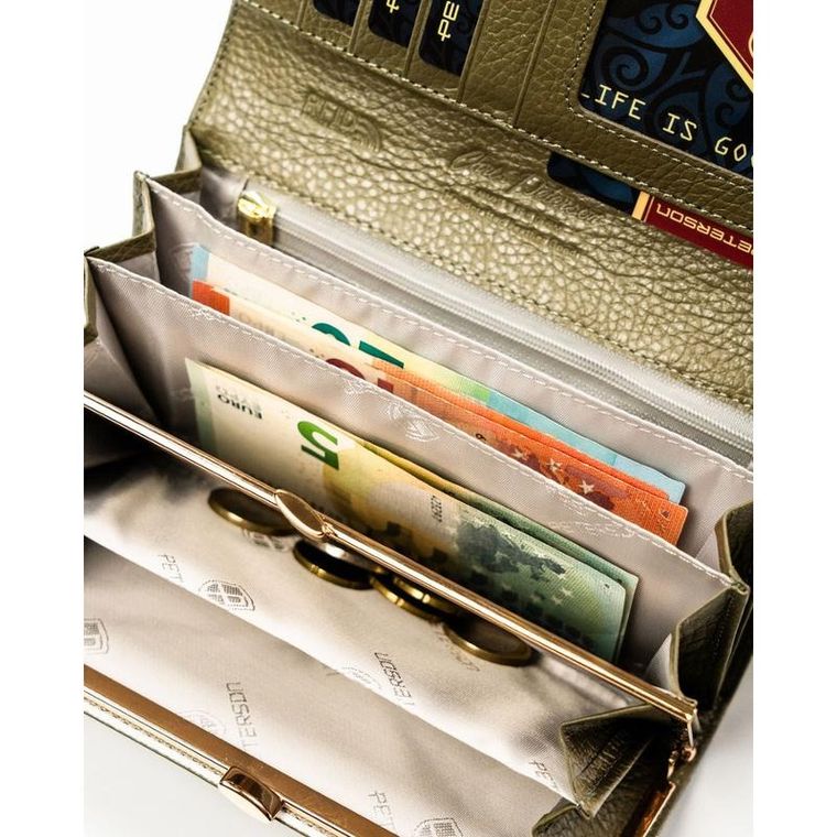 Portfel, złoty, RFID, Peterson