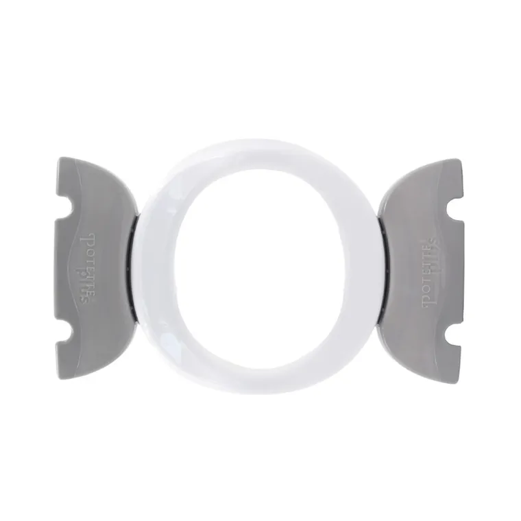 Potette Plus, zestaw, nocnik, akcesoria, biało-szary