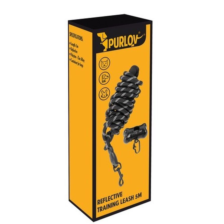 Purlov, smycz treningowa odblaskowa, 5m