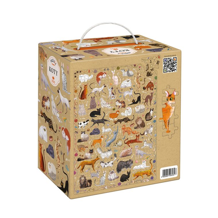 Puzzlove, CzuCzu, Koty, puzzle, 1000 elementów