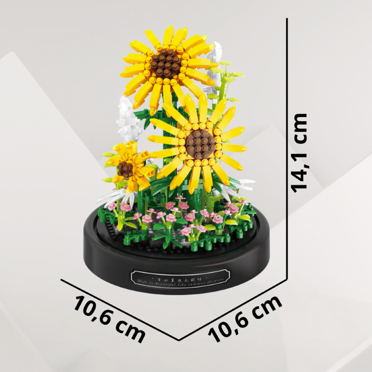 QBI, Słoneczniki na łące, klocki konstrukcyjne, 545 elementów