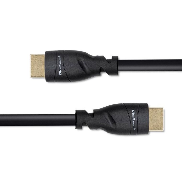 Qoltec, kabel HDMI V2.1 Ultra High Speed, czarny, 8K, 60 Hz, 26 AWG
