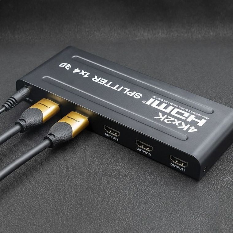 Qoltec, rozdzielacz, 4xHDMI, 4KX2K, 3.4gb/s