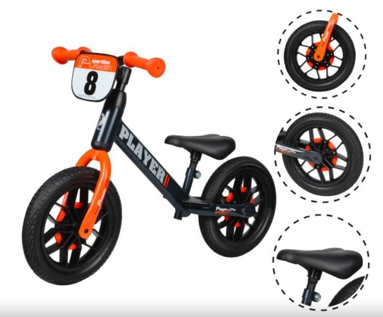 QPlay, Player, rowerek biegowy, Red