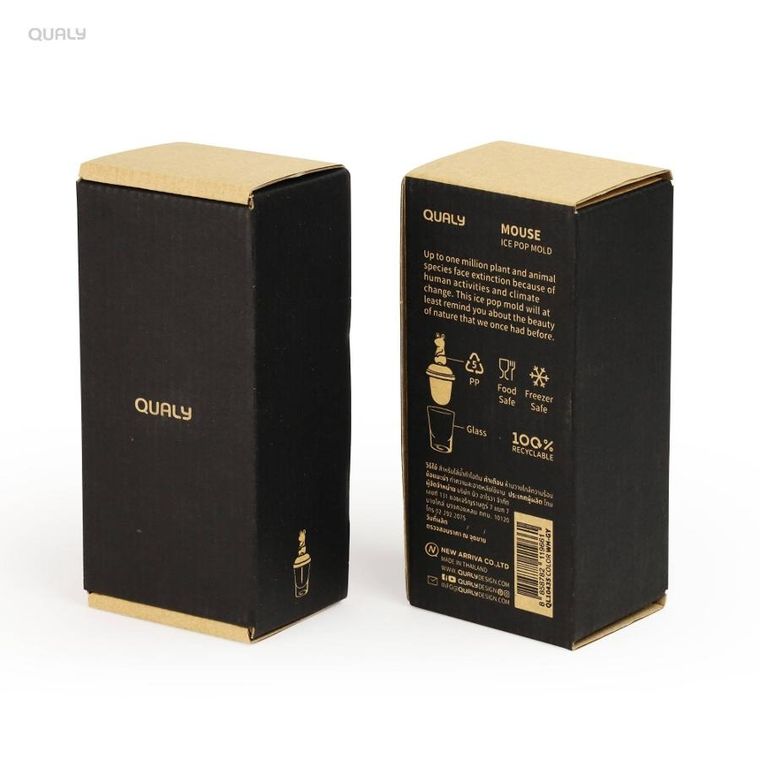 Qualy, Mouse, pojemnik do robienia lodów, 10435-WH-GY