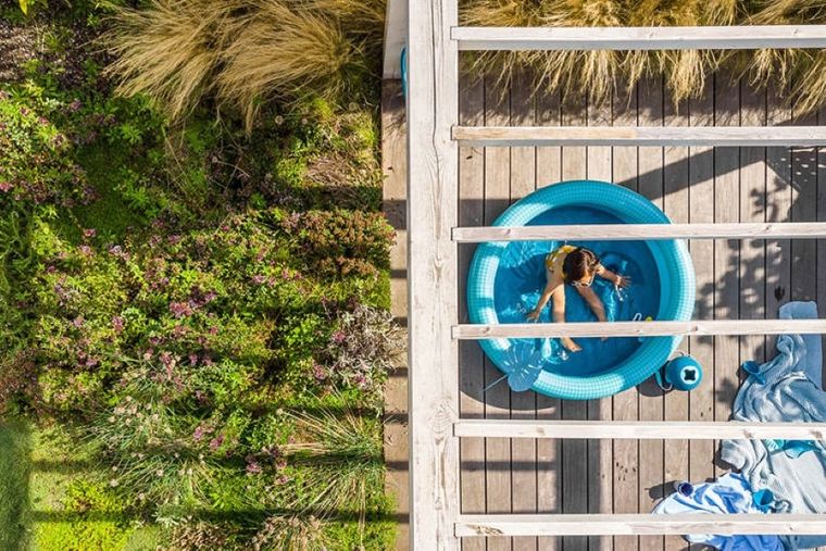 Quut, Dippy, dmuchany basen, duży, Ø 120 cm, Ocean