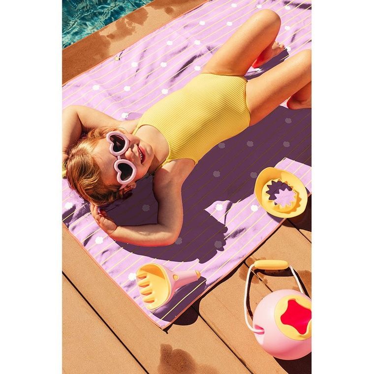 Quut, PlayTowels, dwustronny ręcznik plażowy, Doll house, 70-140 cm