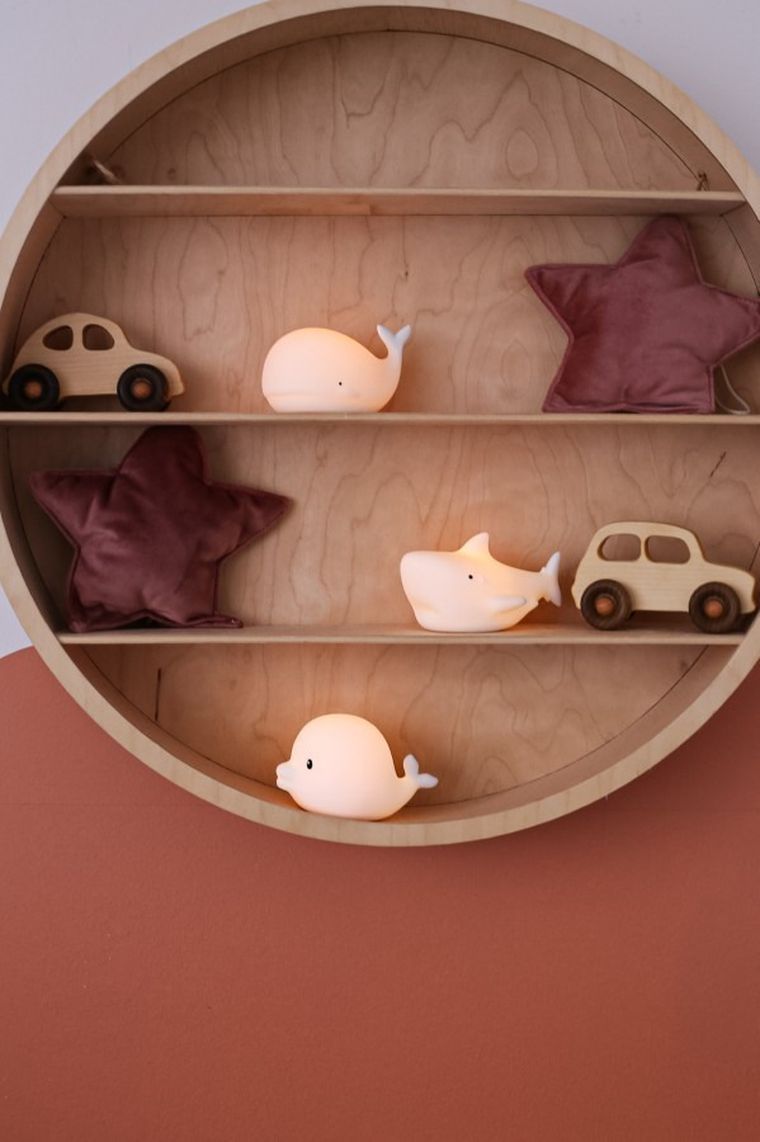 Rabbit & Friends, Mini Morskie, lampki silikonowe, wodoodporne, 3 szt.