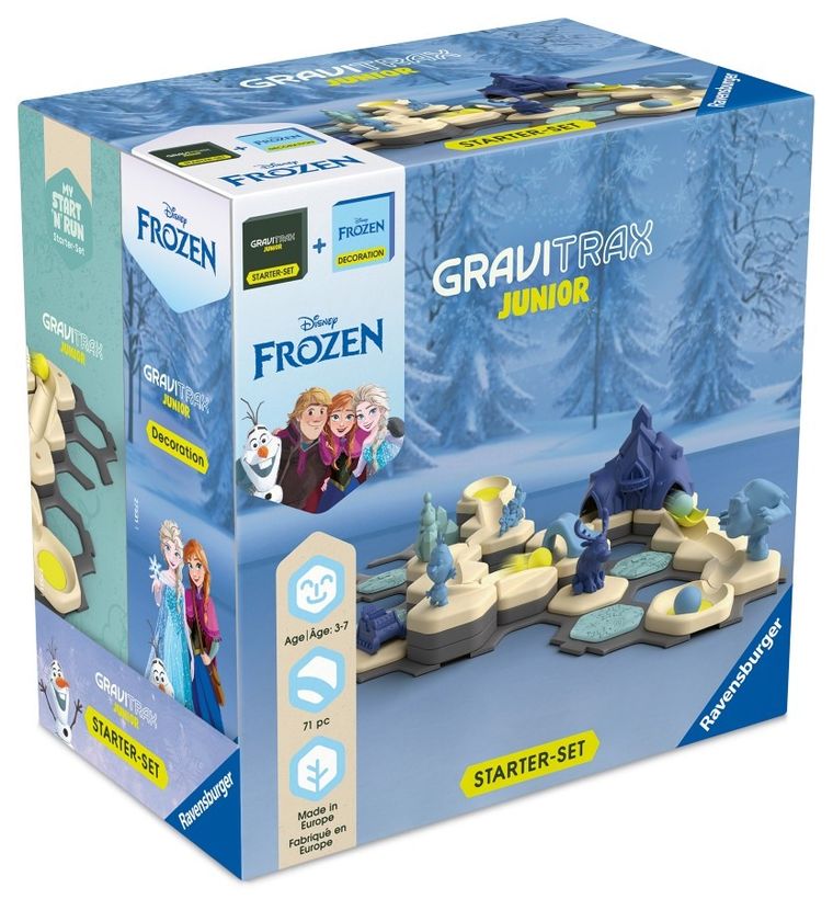 Ravensburger, GraviTrax Junior, Kraina Lodu, zestaw startowy