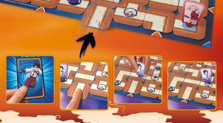Ravensburger, Labyrinth Naruto, gra familijna