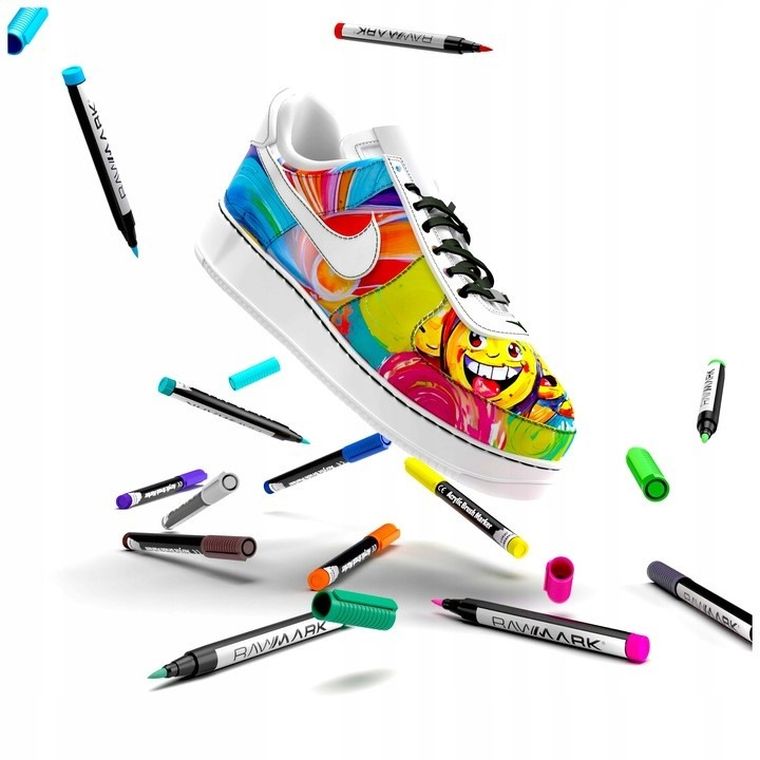 Rawmark, markery akrylowe brush, 18 kolorów