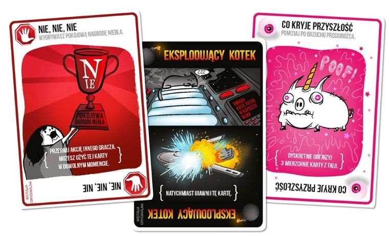 Rebel, Eksplodujące Kotki, gra towarzyska