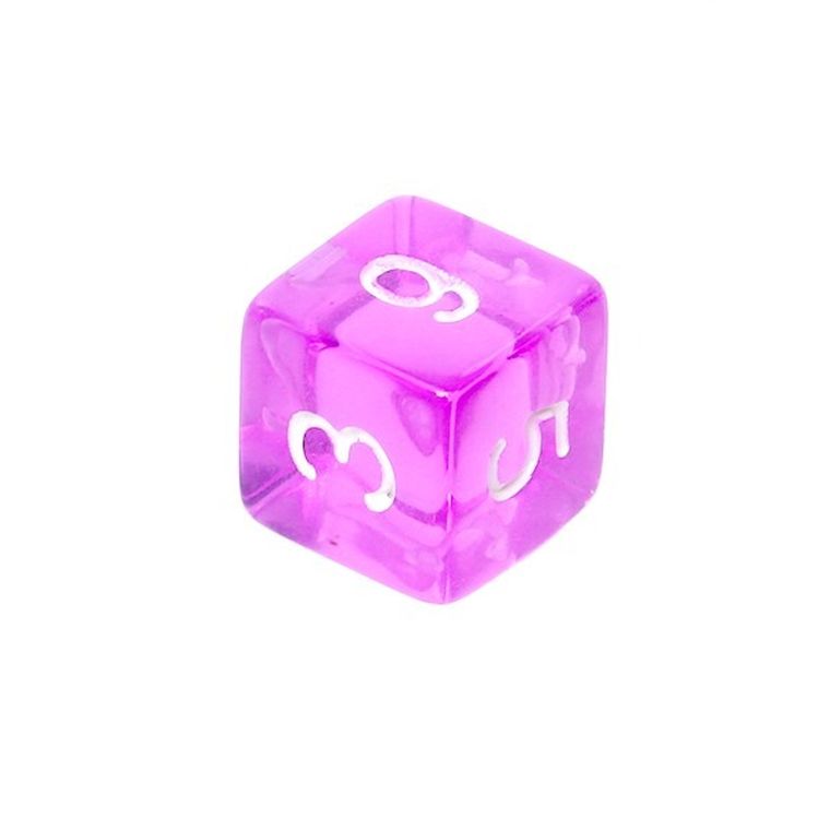 Rebel, Komplet kości mini, kryształowe, Fioletowe