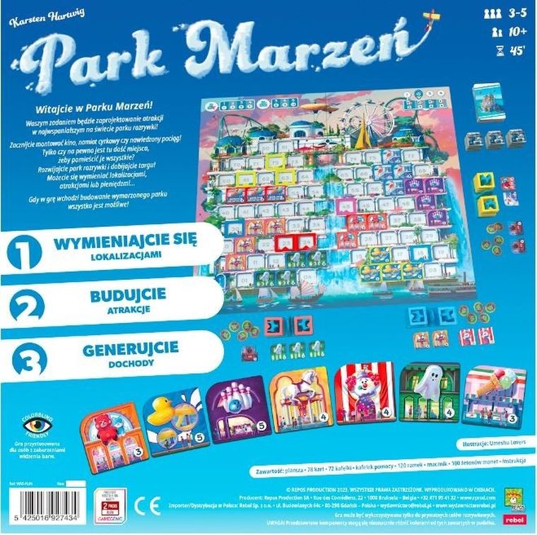 Rebel, Park Marzeń, gra familijna