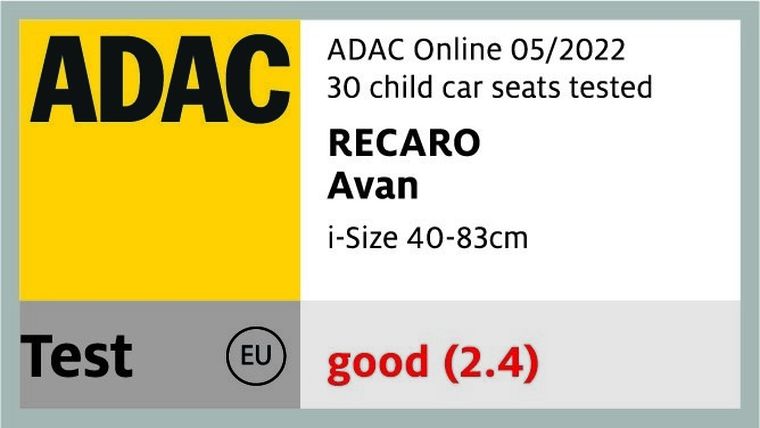 Recaro, Avan, I-size, fotelik samochodowy, Carbon Grey, 40-83 cm