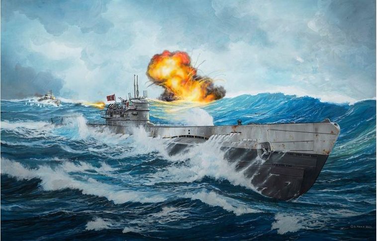Revell, German Submarine T.IX C/40, model do składania, 1:144