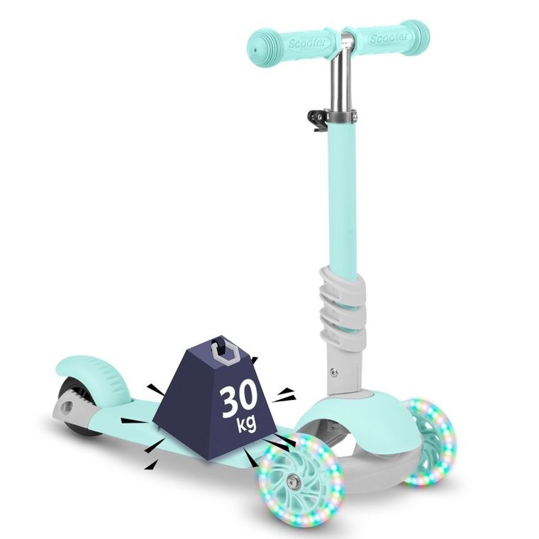 Ricokids, Buggy, hulajnoga 3-kołowa, miętowa