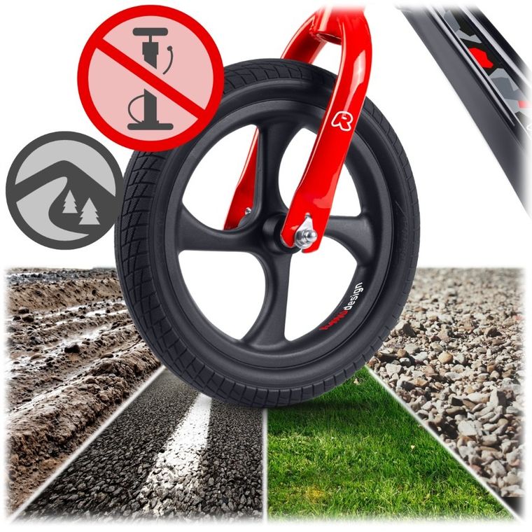 Ricokids, Funnu, rowerek biegowy dla dzieci, czarny