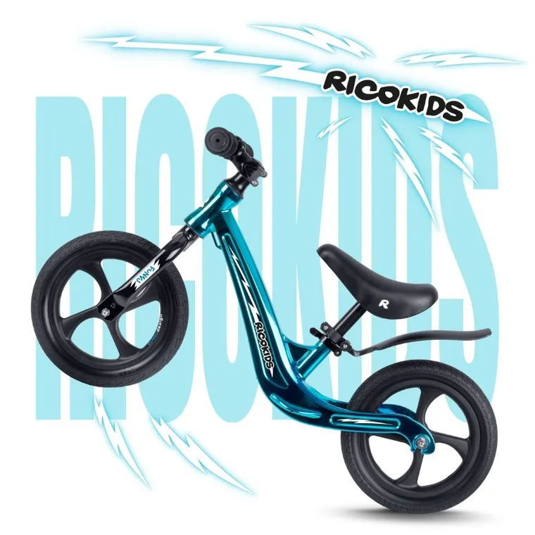 Ricokids, Funnu, rowerek biegowy dla dzieci, niebieski