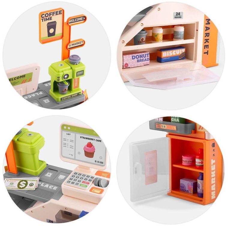 Ricokids, interaktywna kasa sklepowa, zestaw z akcesoriami