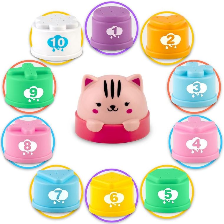 Ricokids, kubeczki do kąpieli, piramidka