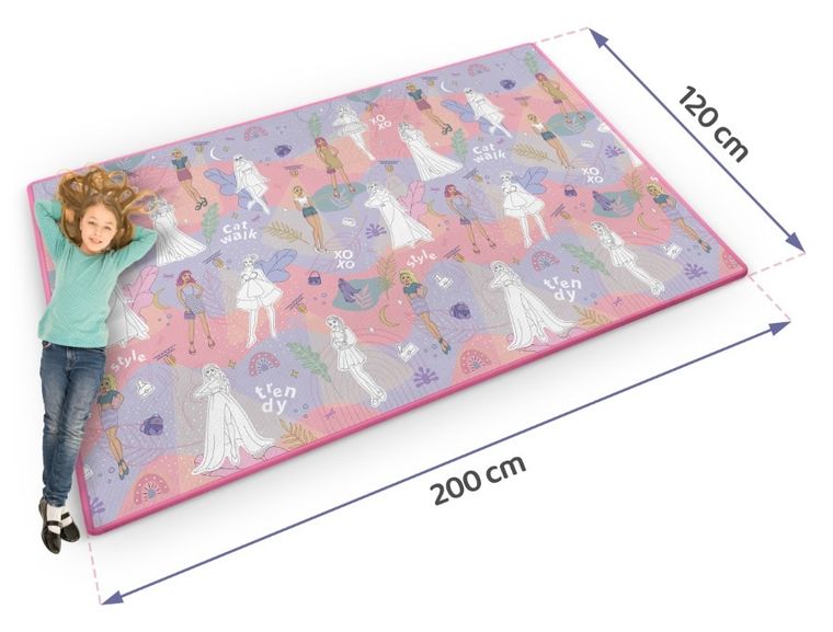 Ricokids, mata piankowa do kolorowania, 200-120-0,3 cm