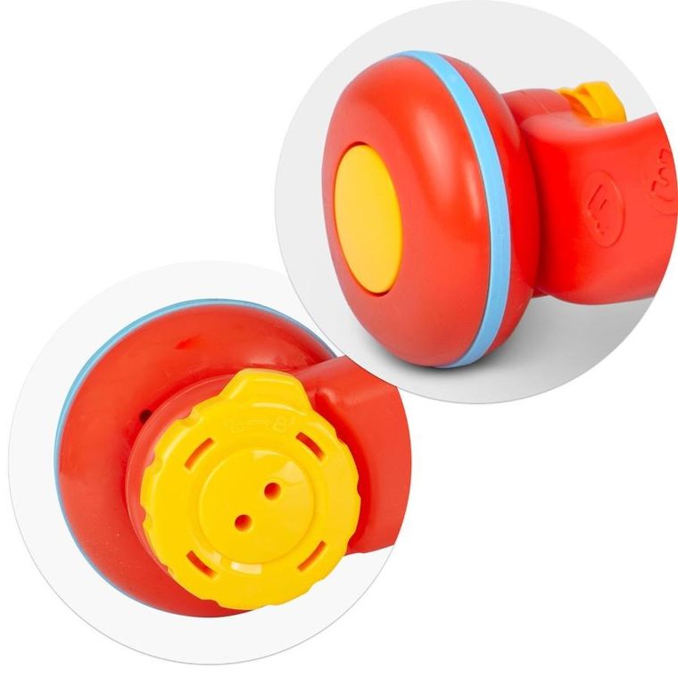 Ricokids, pchacz, chodzik edukacyjny 2w1, RK-810, biało-czerwony