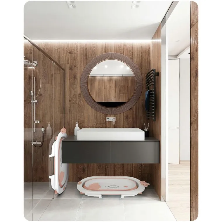 Ricokids, RK-286, wanienka składana z wkładką, biało-różowa