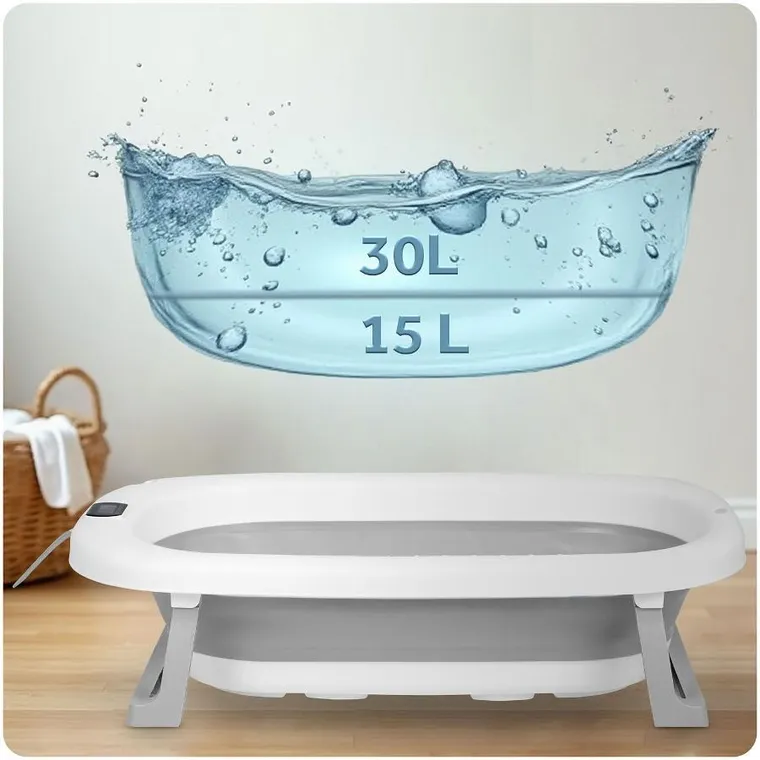 Ricokids, RK-287, wanienka składana z termometrem i wkładką, biało-szara