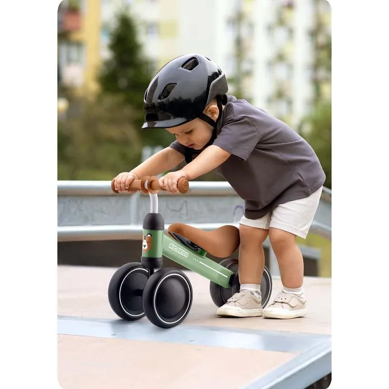 Ricokids, rowerek biegowy dla dzieci, trójkołowy, zielony