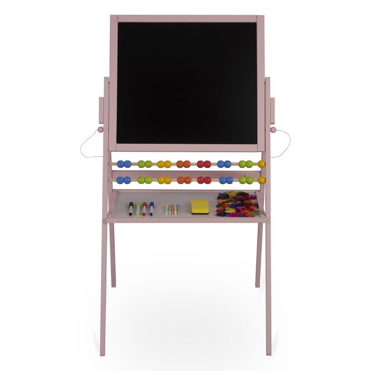 Ricokids, tablica magnetyczna, drewniana, 101-57-55 cm, różowa